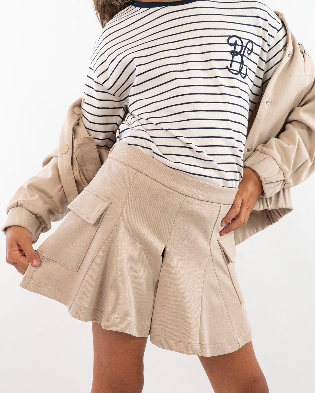 Gonna pantalone cargo con pieghe MAYORAL