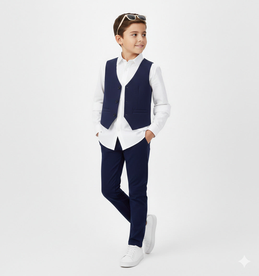 Gilet in tessuto elasticizzato foderato I DO