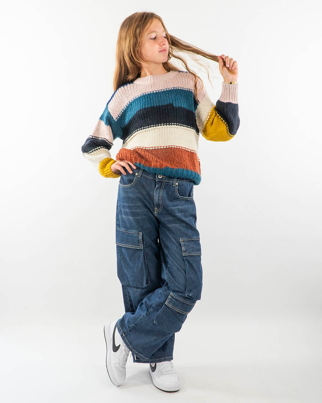 Maglione a righe