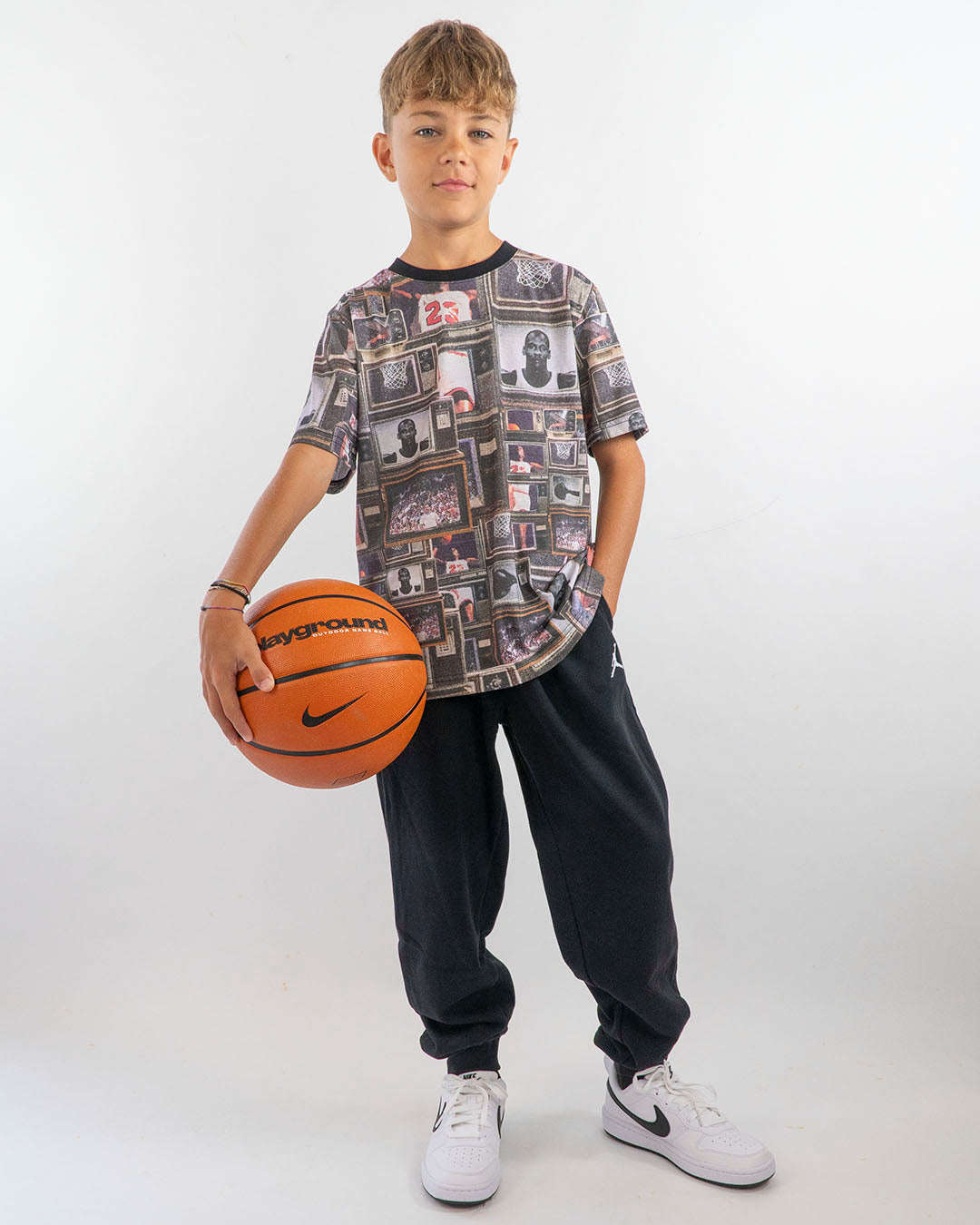 Pantaloni a peso medio con logo piccolo JORDAN