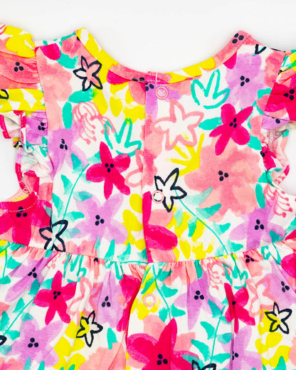 Abito smanicato+culotte