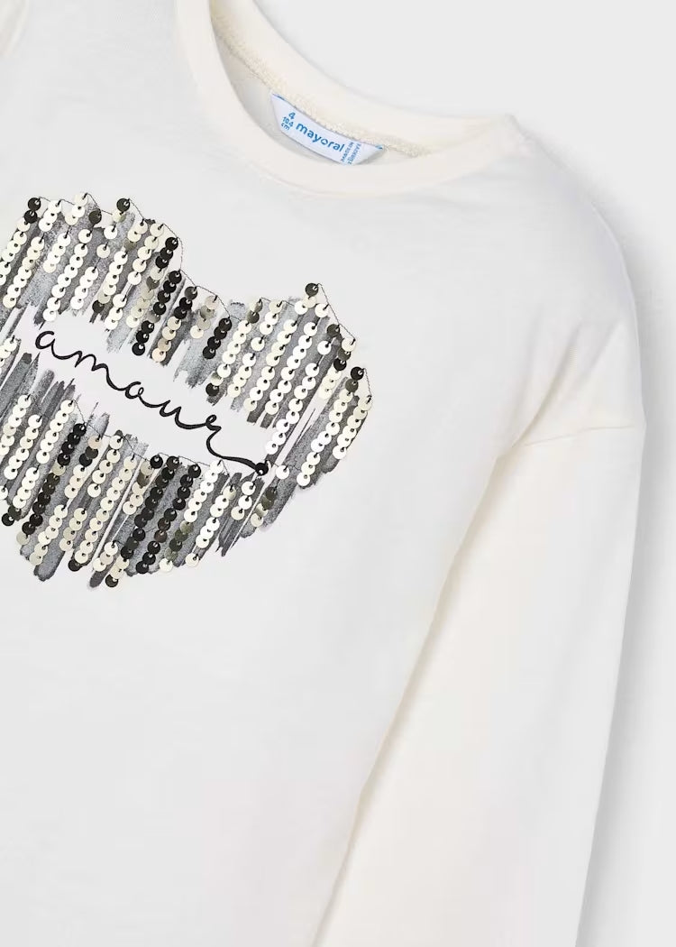 T-shirt con pailettes art.4.031-097 MAYORAL