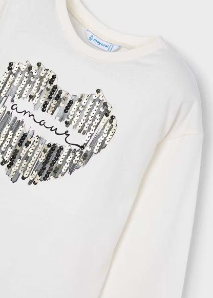 T-shirt con pailettes art.4.031-097 MAYORAL