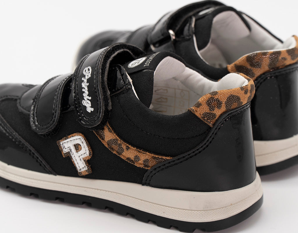 Scarpe con inserti in vernice ed animalier PRIMIGI