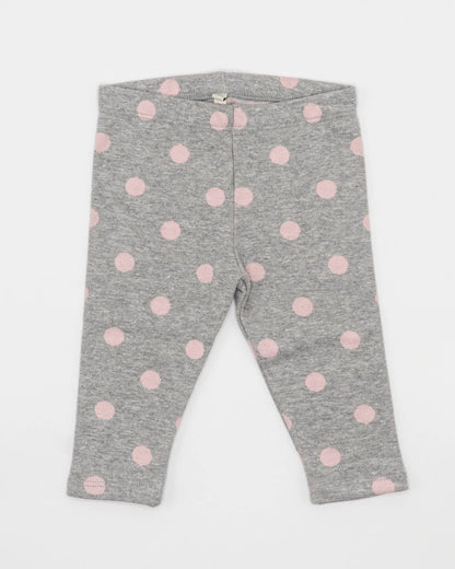 Completo 2 pz. felpato con legging a pois EMC