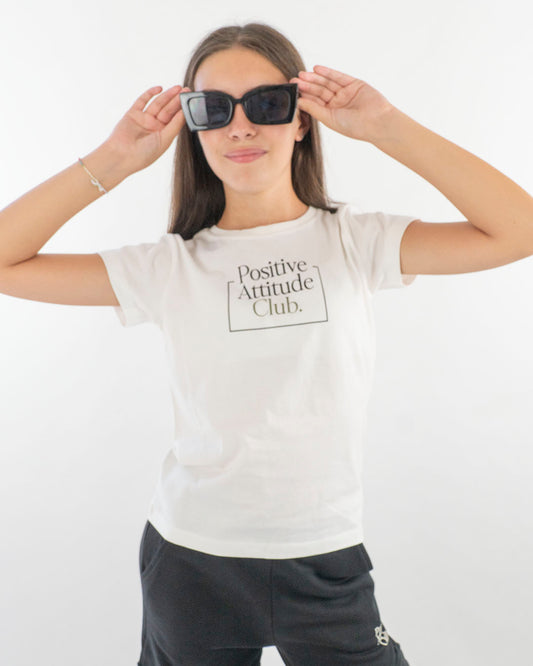 T-shirt a manica corta con scritta I DO