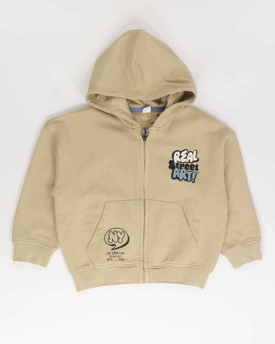 Felpa aperta felpata con scritte I DO