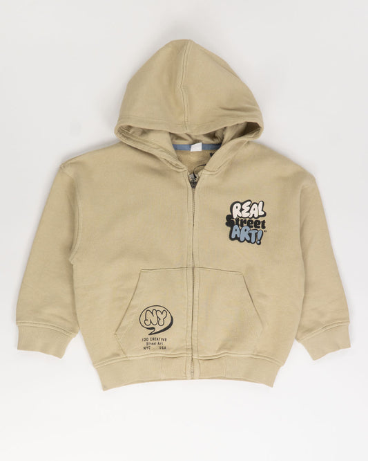 Felpa aperta felpata con scritte I DO