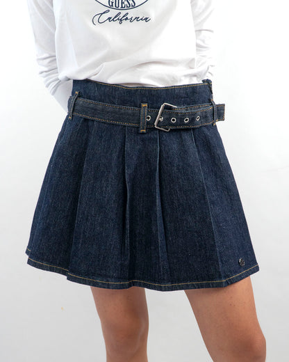 Gonna in jeans a pieghe GUESS