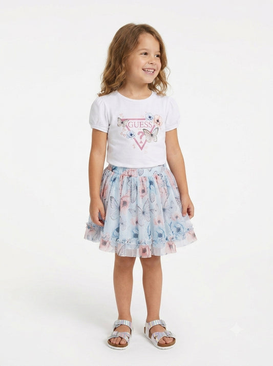 Completo con gonna chiffon K6RG07K6YW0-G011 GUESS