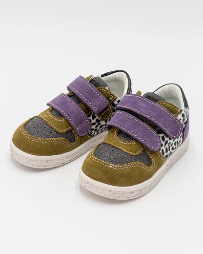 Scarpe in pelle con inserto animalier PRIMIGI