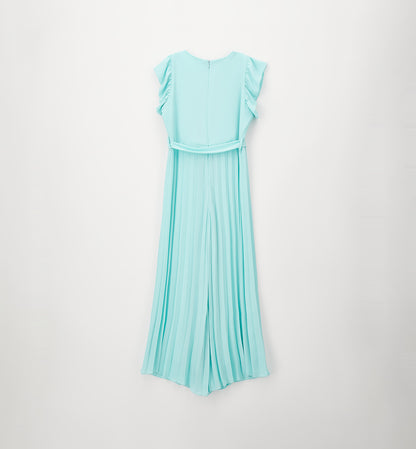 Tuta elegante plissettata con catenina dorata I DO