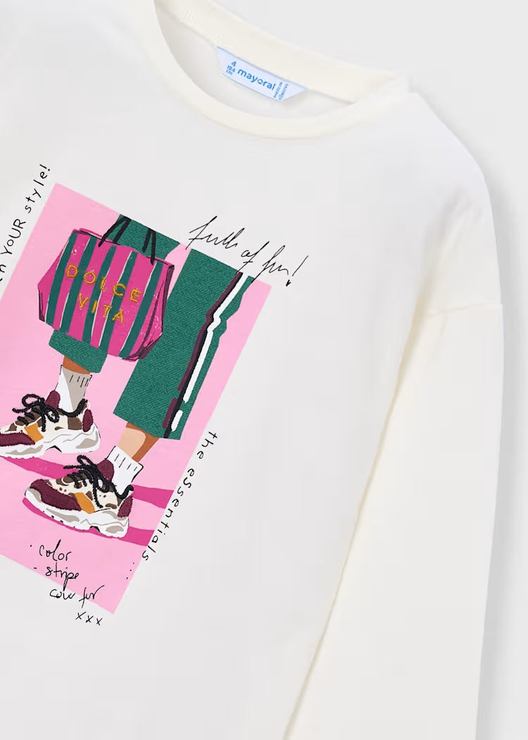 T-shirt con stampa fashion art.4.031-094 MAYORAL