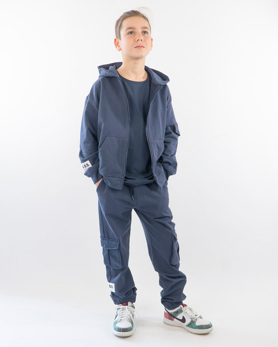 Felpa felpata con zip e cappuccio I DO