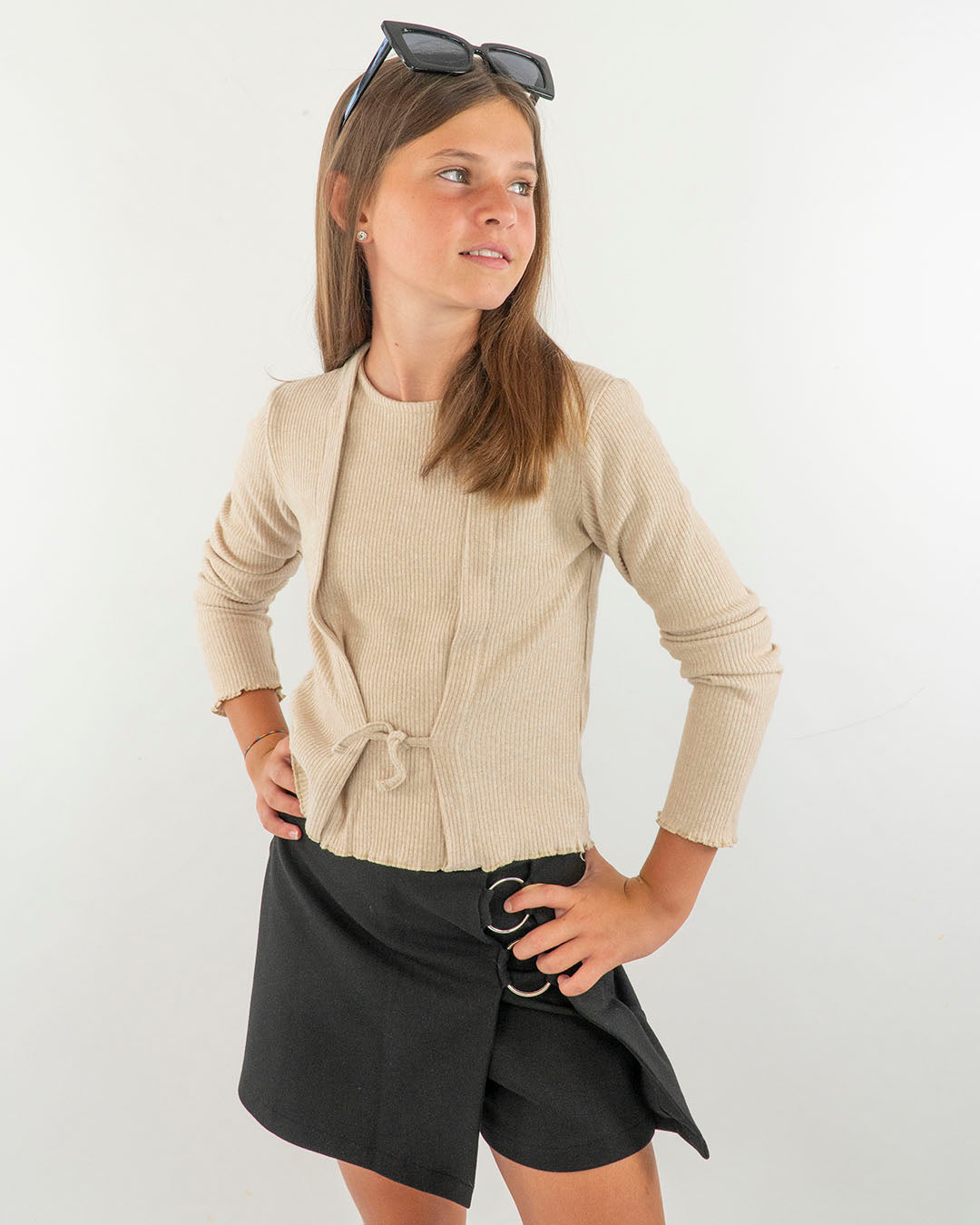 Maglia a costine con laccetto MAYORAL