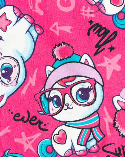 Felpa aperta a peso medio con unicorni I DO