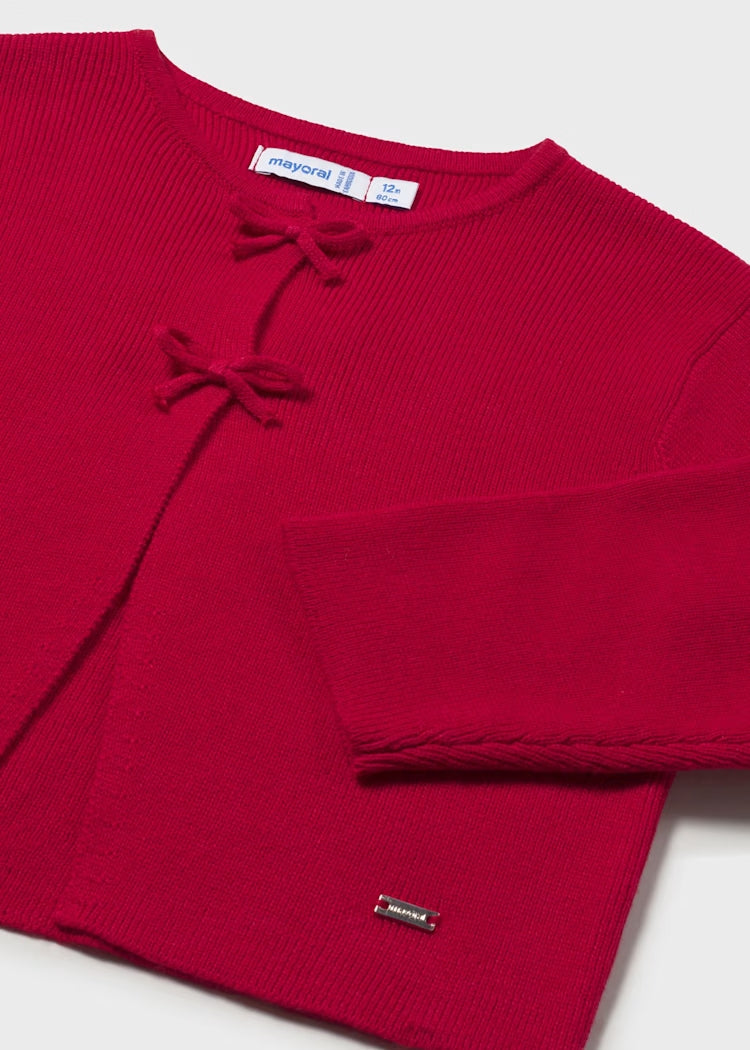Cardigan in tricot con fiocchi art.1307-50 MAYORAL