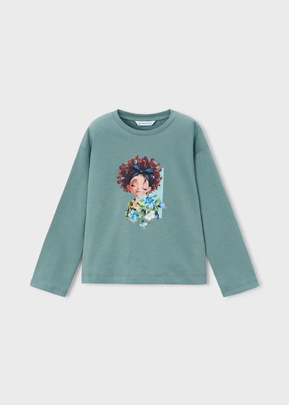 T-shirt con bimba ricciolina art.4.003-064MAYORAL