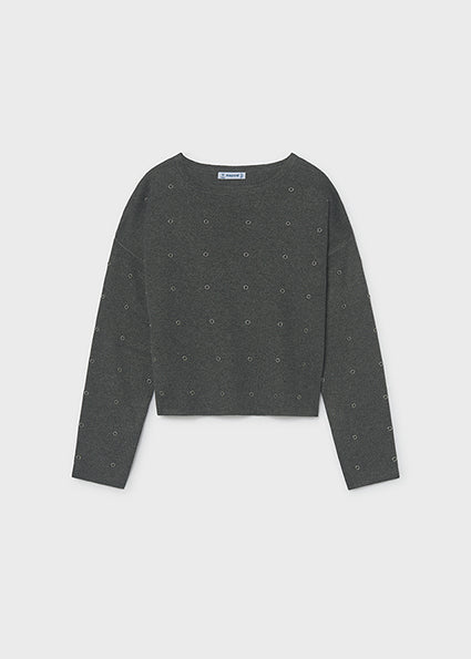 Maglione con borchie argento art.7.336-016 MAYORAL
