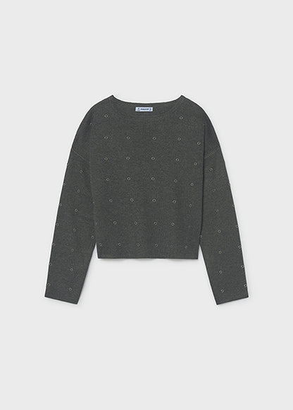 Maglione con borchie argento art.7.336-016 MAYORAL