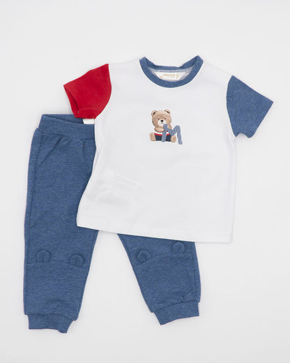 Completo 3 pezzi ( felpa+T-shirt+pantalone)