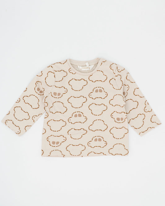 T-shirt manica lunga con stampa macchinine MAYORAL