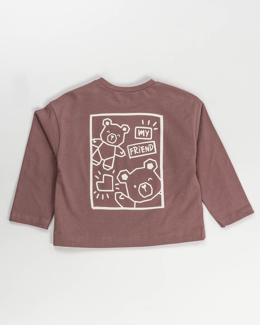 T-shirt con stampa orsetti sulla schiena MAYORAL