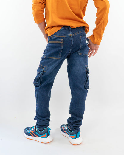 Jeans cargo in denim elasticizzato MAYORAL
