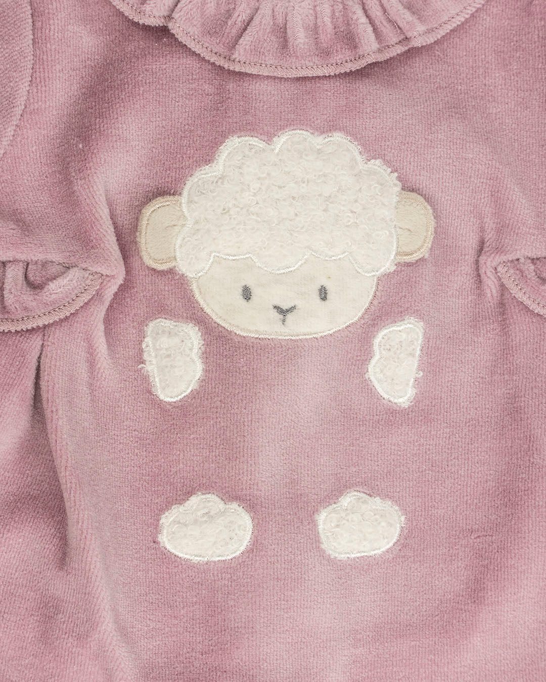 Tutina in ciniglia con colletto e pecorella  MELBY