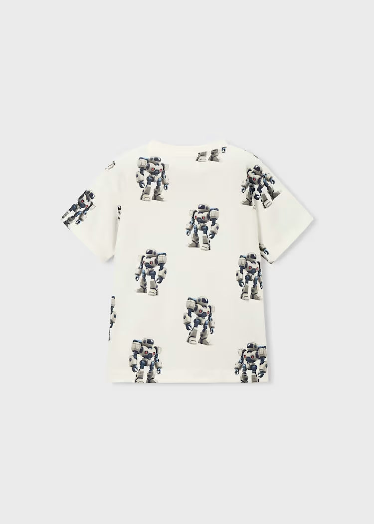 T-shirt in cotone con robot art.3068-68 MAYORAL