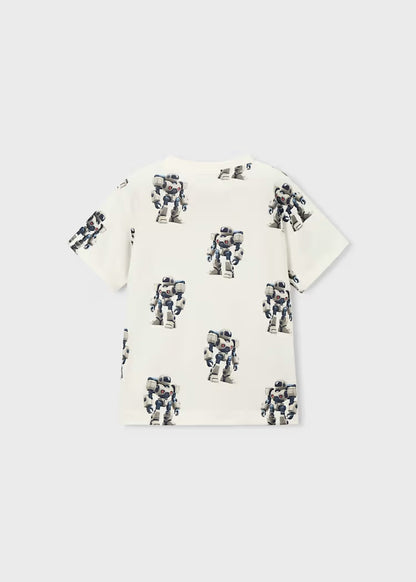 T-shirt in cotone con robot art.3068-68 MAYORAL