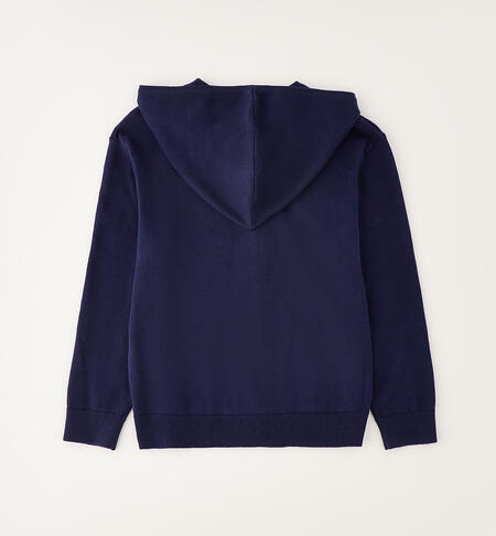 Cardigan in maglia con zip e cappuccio I DO