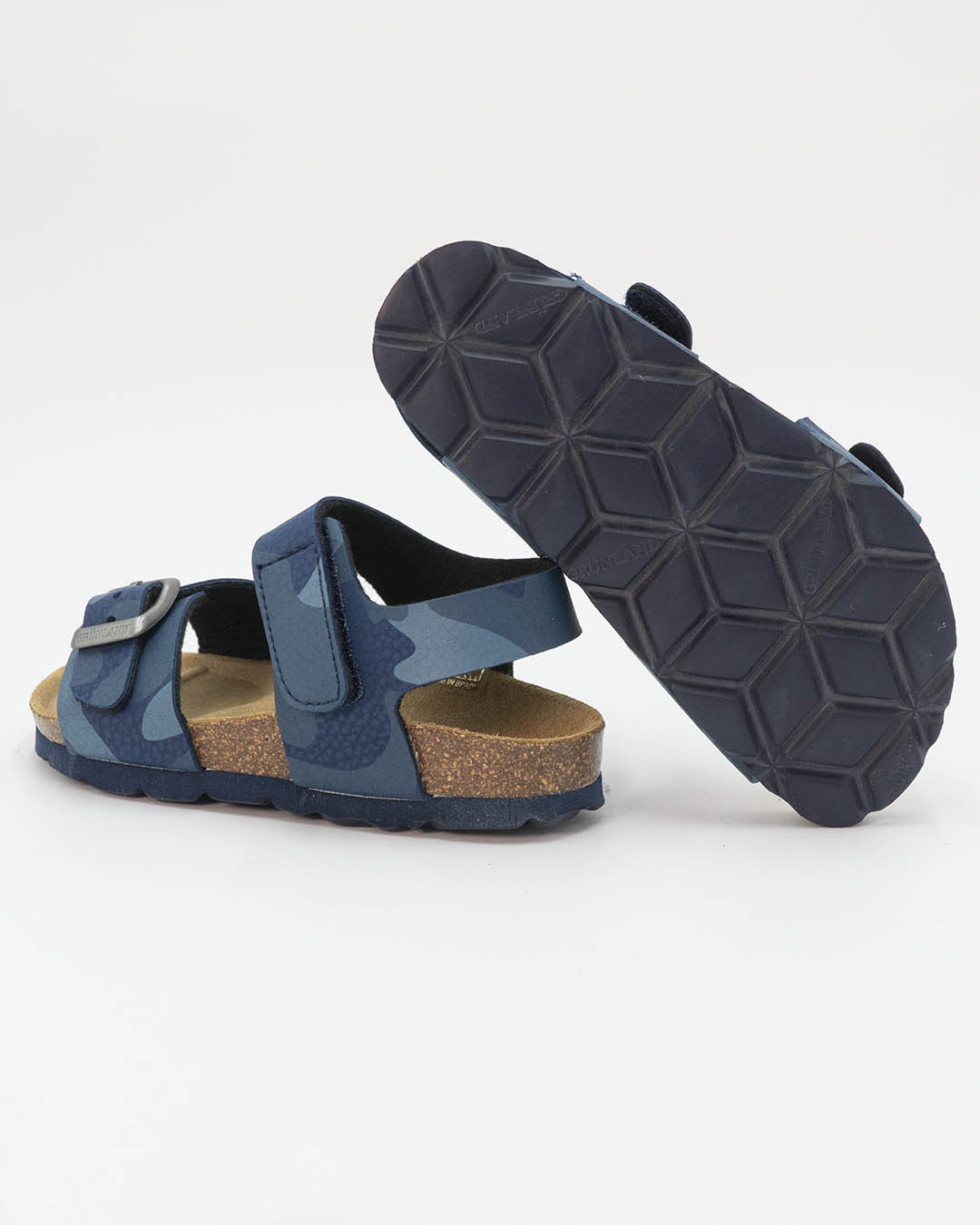 Sandali con strappo fantasia militare