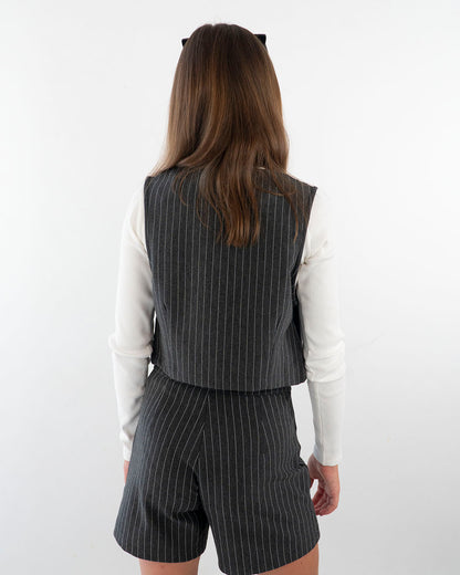 Gilet elasticizzato gessato MAYORAL