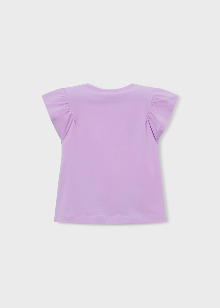 T-shirt con inserto in pizzo art.3007-81 MAYORAL