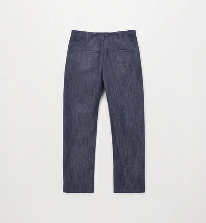 Pantaloni con pinces in tessuto jeans rigato I DO