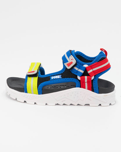 Sandalo in tessuto multicolor con strappi PRIMIGI