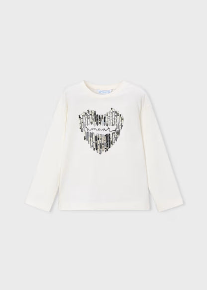 T-shirt con pailettes art.4.031-097 MAYORAL