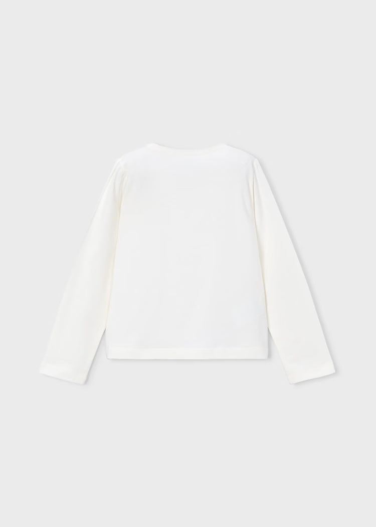 T-shirt con stampa in velluto art.178-051 MAYORAL