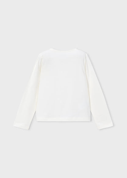 T-shirt con stampa in velluto art.178-051 MAYORAL
