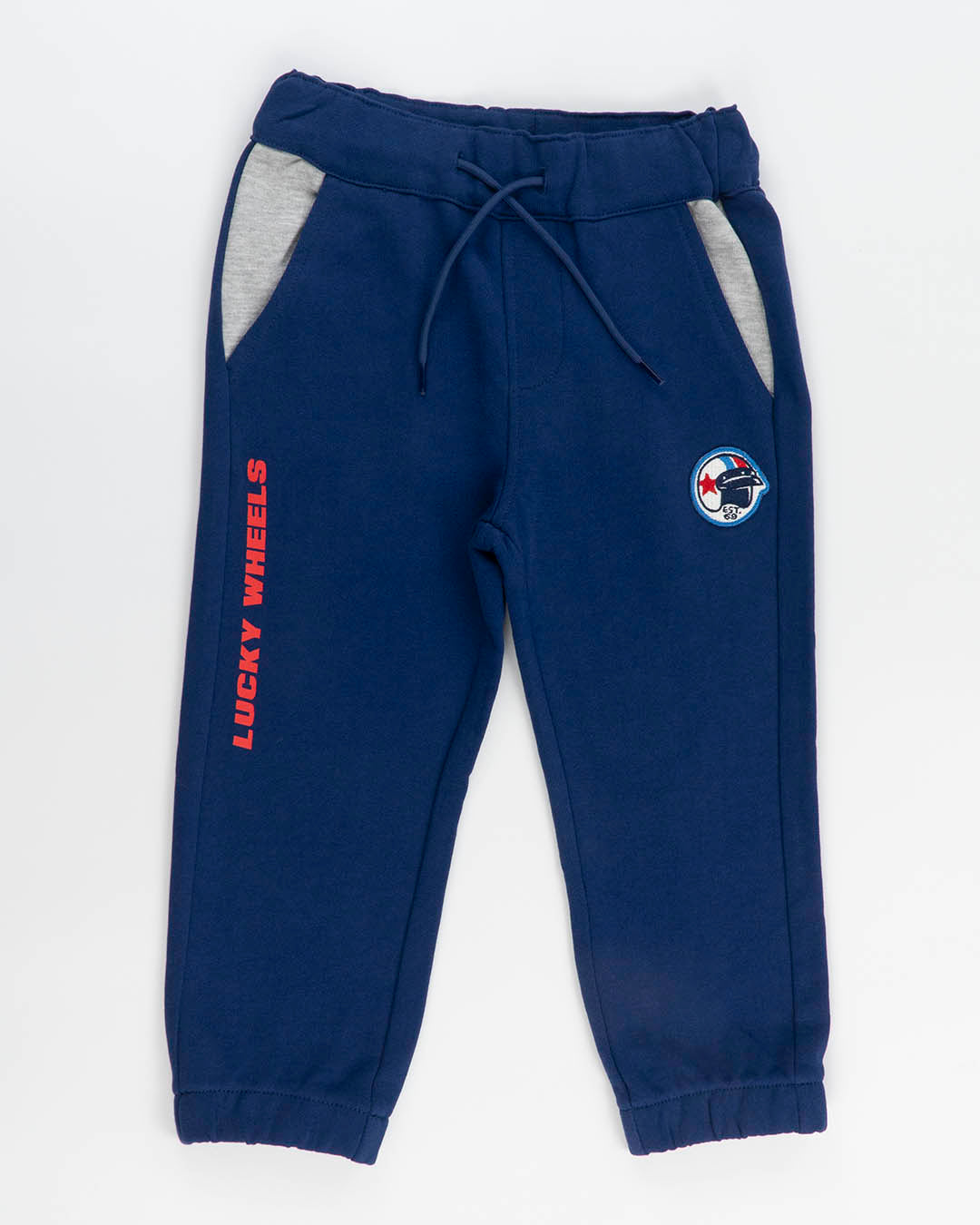 Pantaloni lunghi in cotone con scritta I DO