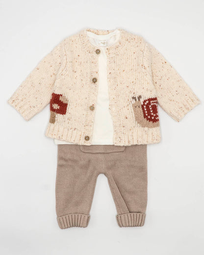 Completo 3 pz. in maglia con cardigan MAYORAL