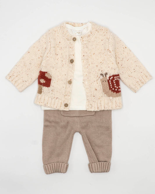 Completo 3 pz. in maglia con cardigan MAYORAL