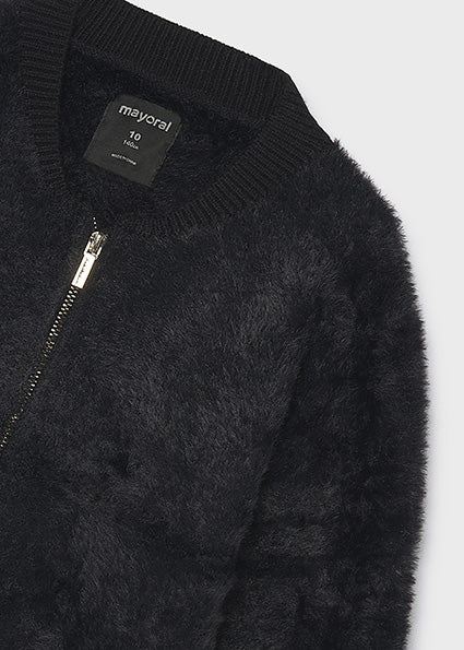 Cardigan peloso con zip art.7.348-038 MAYORAL