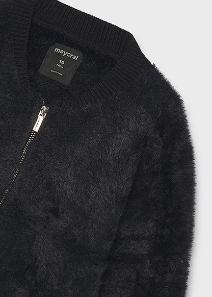 Cardigan peloso con zip art.7.348-038 MAYORAL