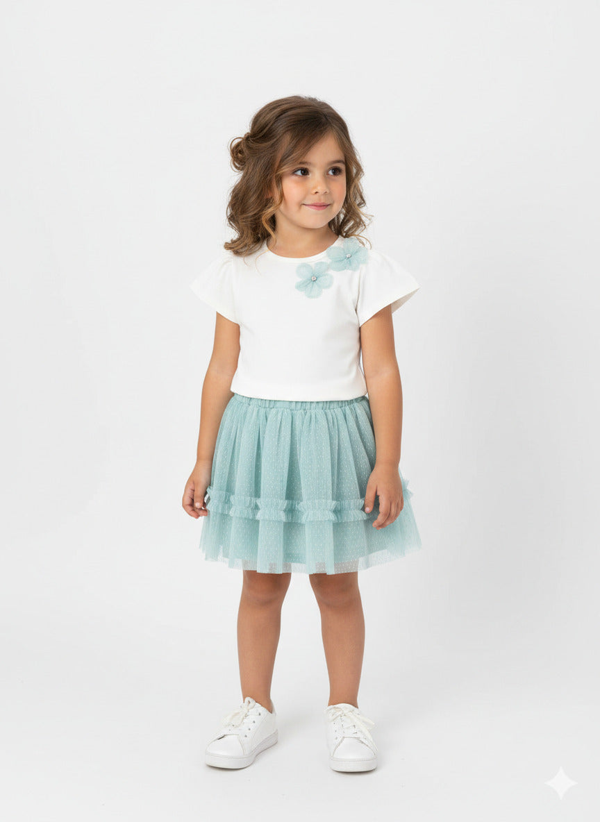 Completo con gonna in tulle art.3946-80 MAYORAL
