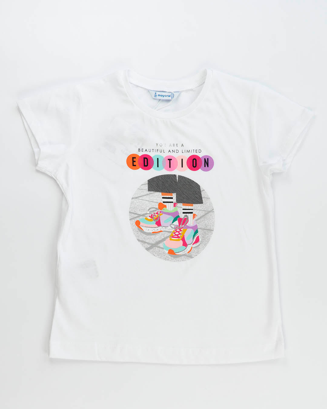 T-shirt manica corta con stampa scarpe MAYORAL
