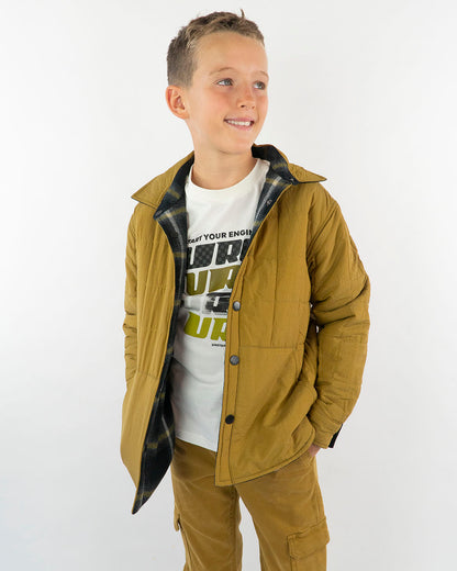 Camicia a quadri imbottita e reversibile MAYORAL