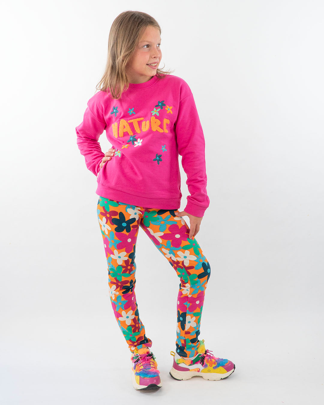 Completo 2 pezzi con felpa e legging
