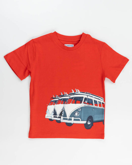 T-shirt manica corta con furgoncini MAYORAL